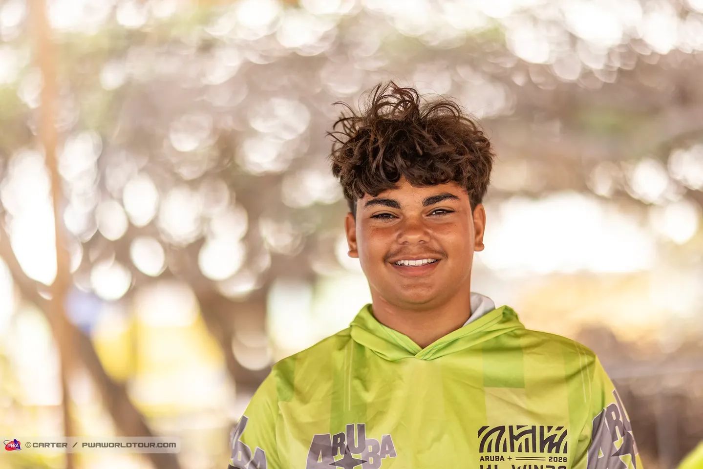 Close-up athlete portrait